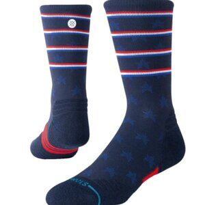 NWT Stance Performance Feel360 Socks - Navy with Print - Medium